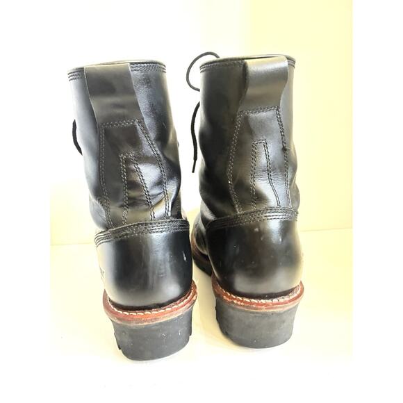 Chippewa Super Logger Work Boots Men’s Sz 11 M Black Leather Waterproof - Picture 7 of 10
